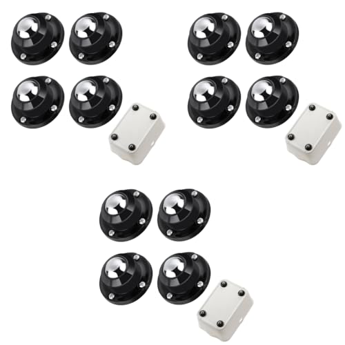 HASTHIP® 12PCS Self Adhesive Caster Wheels 360° Swivel Heavy Duty Furniture Moving Wheel 200Kg Load Capacity Castor for Table Storage Home Office HASTHIP® 12PCS Self Adhesive Caster Wheels 360° Swivel Heavy Duty Furniture Moving Wheel 200Kg Load Capacity Castor for Table Storage Home Office